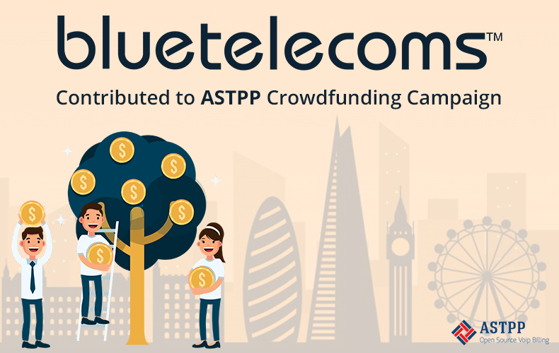 Blue Telecoms Contributed to ASTPP Crowdfunding Campaign